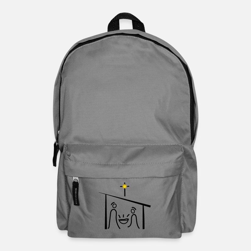Weihnachtskrippe, Jesus, Weihnacht, Advent - Rucksack - Mittelgrau
