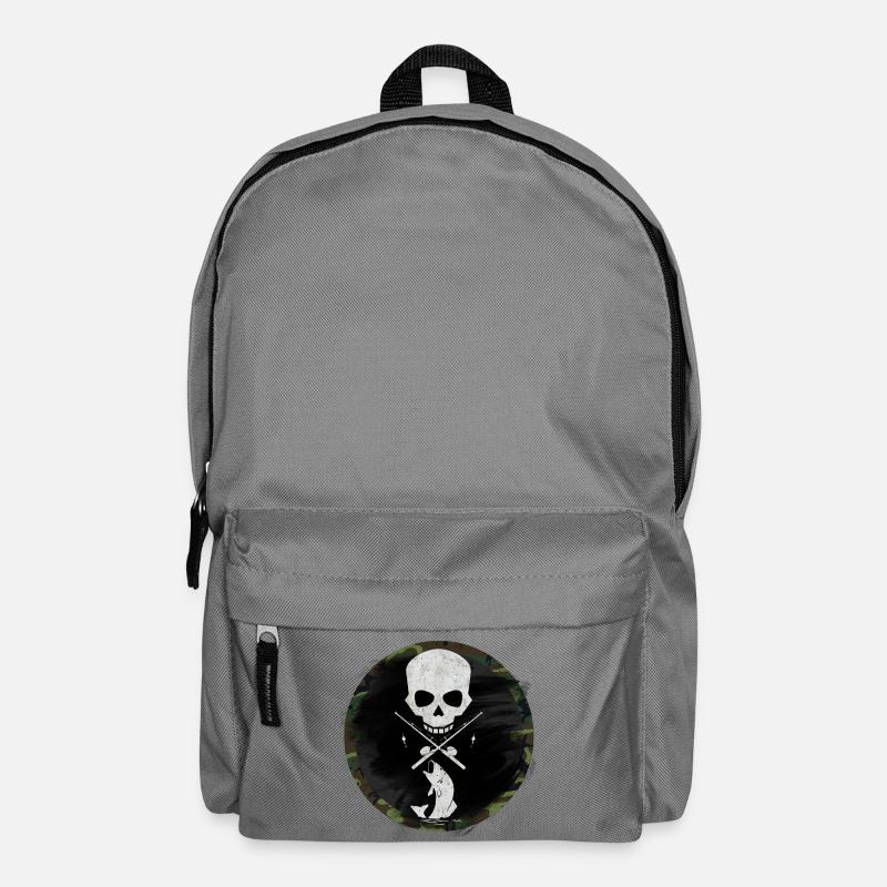 Angeln Angler - Rucksack - Mittelgrau