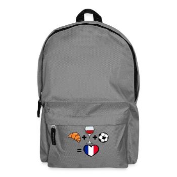 Frankreich Fussballmannschaft Fussballfan Team - Rucksack - Mittelgrau - Vorne