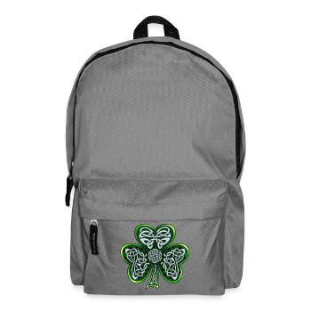 Keltisches Kleeblatt - Rucksack - Mittelgrau - Vorne