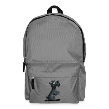 Happy Scottish Terrier I Scottie chiens cadeau - Sac à dos - gris éléphant - Devant