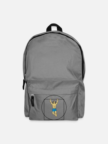 L'homme de Vitruve en force (Color) - Sac à dos - gris éléphant