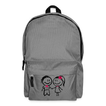 Couple Couple Love Love Romance Relationship - Backpack - elephant grey - Front