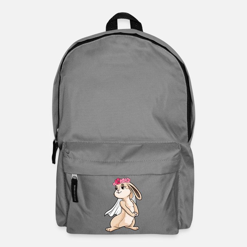 mariage avec voile de mariée lapin - Sac à dos - gris éléphant