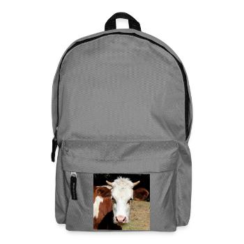 Cow Poster - Backpack - elephant grey - Front