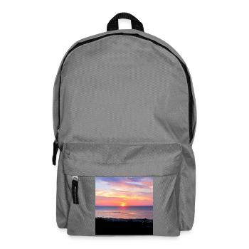 EG Sonnenuntergang I Urlaub I Meer I Sommer - Rucksack - Mittelgrau - Vorne