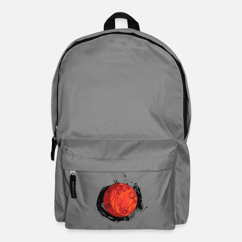 Planet Mars with background, planets - Backpack - elephant grey