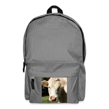 Cow Poster - Backpack - elephant grey - Front