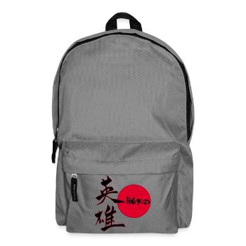 Le mot héros en japonais - Sac à dos - gris éléphant - Devant