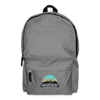 Magdeburg Deutschland Skyline Deutsches Souvenir - Rucksack - Mittelgrau - Vorne