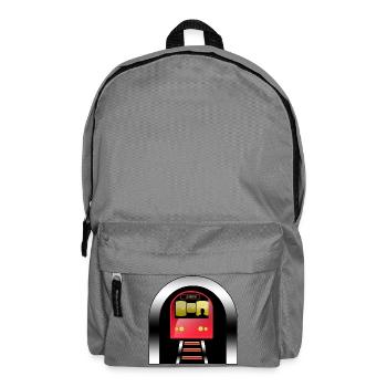 London red train under arch - Backpack - elephant grey - Front