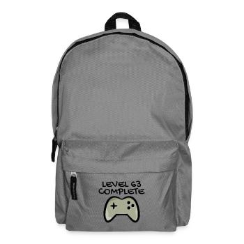 63rd birthday - 63 years gift - Backpack - elephant grey - Front