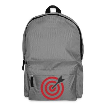 Zielscheibenpfeil - Rucksack - Mittelgrau - Vorne