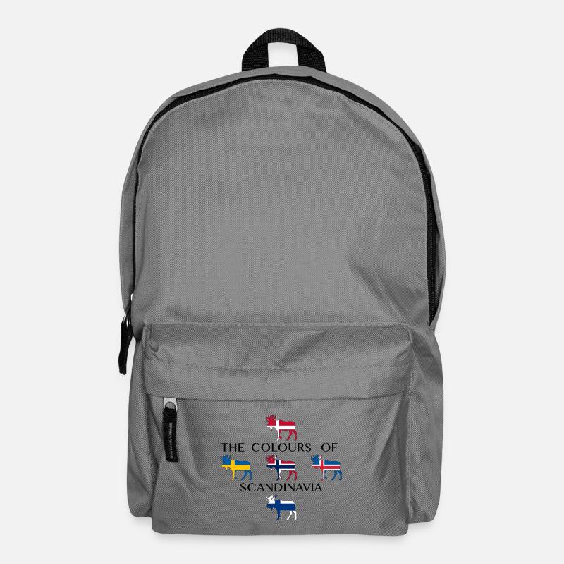 Scandinavia Flags Moose Colors Norway - Backpack - elephant grey