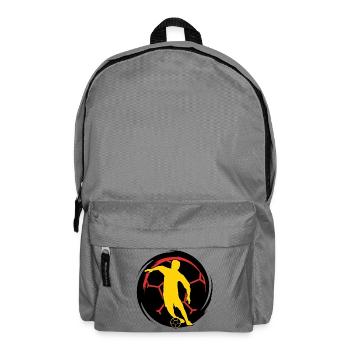 Fussball - Fussballer - Rucksack - Mittelgrau - Vorne