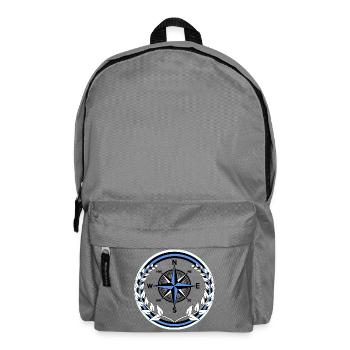 Boussole marin Couronne de laurier Ahoy Maritime - Sac à dos - gris éléphant - Devant