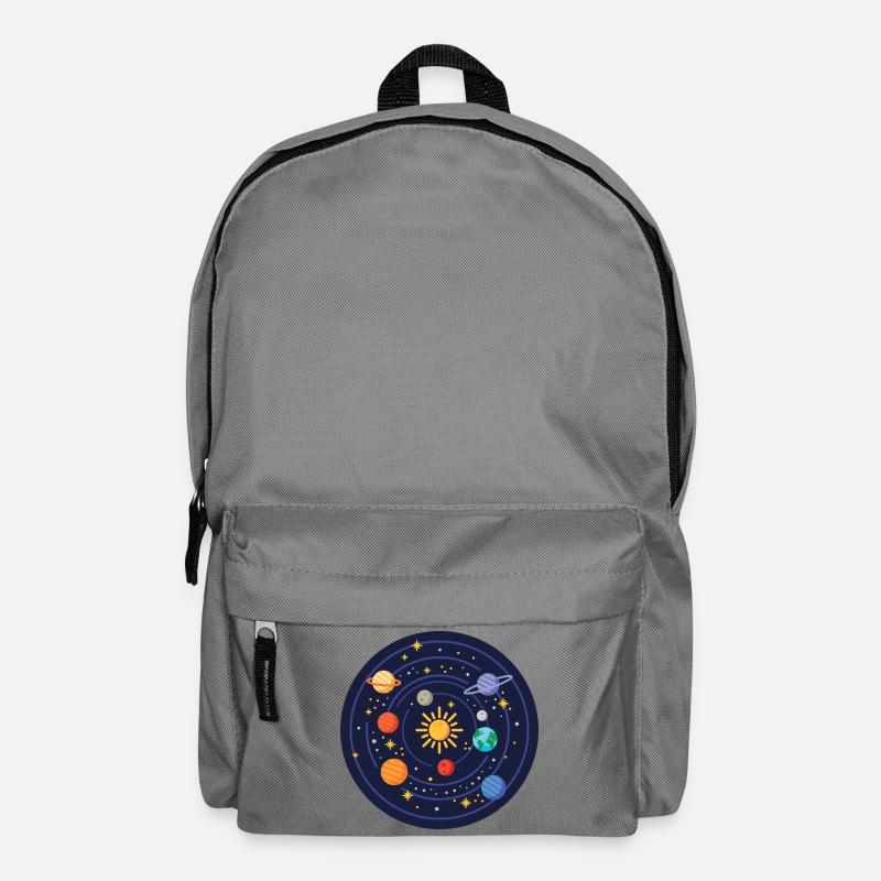 Système solaire - Sac à dos - gris éléphant