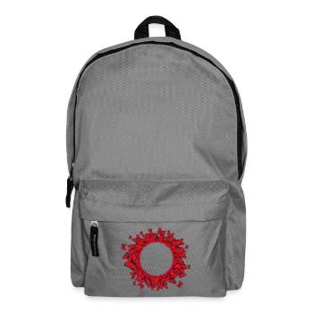 beaucoup de papillons rouges cadres imaginatifs - Sac à dos - gris éléphant - Devant