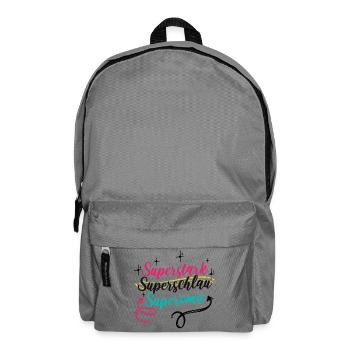 Oma Großmutter Superoma Alte Frau Spruch - Rucksack - Mittelgrau - Vorne