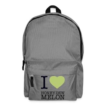 I LOVE HONEYDEW MELON Honigmelone - Backpack - elephant grey - Front