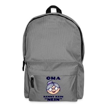Brille Großmutter Oma Alte Frau Statement Omi - Rucksack - Mittelgrau - Vorne
