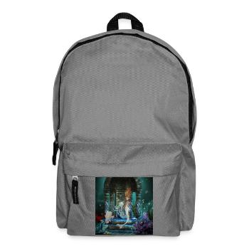 Cute little mermaid with fantasy fish - Backpack - elephant grey - Front