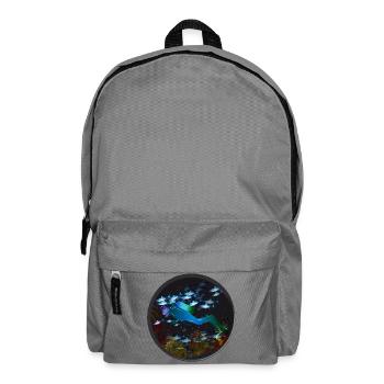 A diver and the mysterious underwater world - Backpack - elephant grey - Front