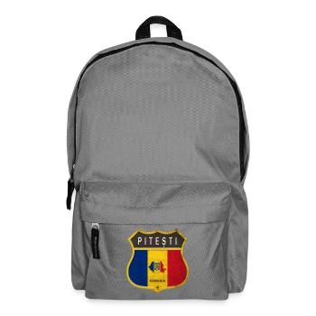Pitești Romania coat of arms design - Backpack - elephant grey - Front