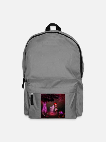Beeindruckender Skorpion mit Pyramide - Rucksack - Mittelgrau