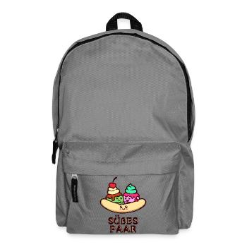 Nachspeise Süßigkeiten Naschen Backen Statement - Rucksack - Mittelgrau - Vorne