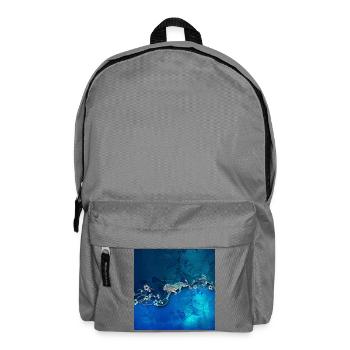 Elegant floral design - Backpack - elephant grey - Front