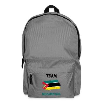 Team Mozambique flags design - Backpack - elephant grey - Front