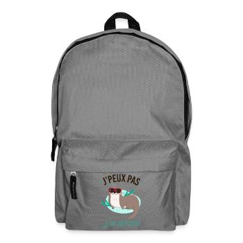 J'peux pas j'ai piscine - Sac à dos - gris éléphant - Devant