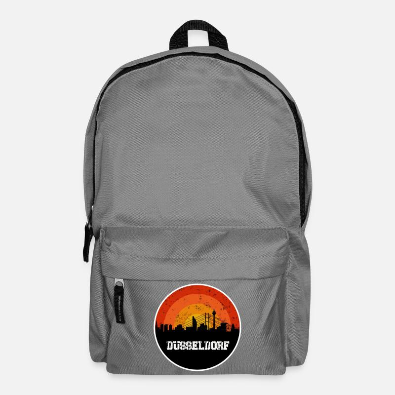 Skyline Düsseldorf - Rucksack - Mittelgrau