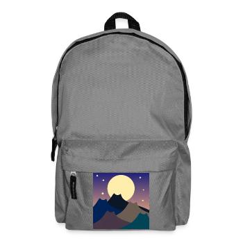 MONTAGNES DES CHATS DE PLEINE LUNE - Sac à dos - gris éléphant - Devant