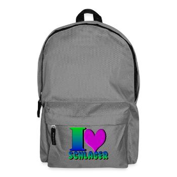 Schlager Party , Schlager Musik , Love Schlager - Rucksack - Mittelgrau - Vorne