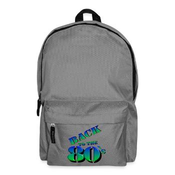 des années 80 Party Retro Fun chemise, dos 80 (25) - Sac à dos - gris éléphant - Devant