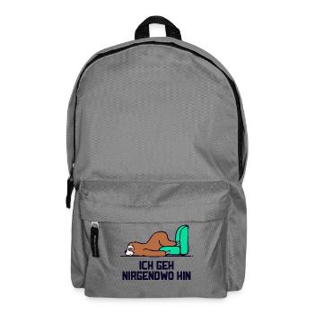 Säugetier Tier faultier Statement Langschläfer - Rucksack - Mittelgrau - Vorne