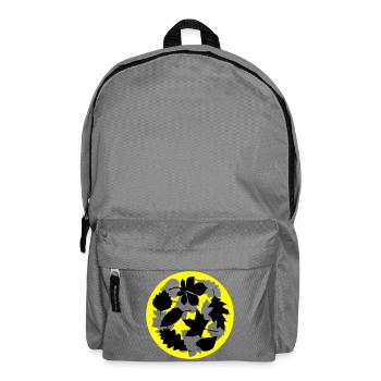 herbst Blätter Kreis - Rucksack - Mittelgrau - Vorne