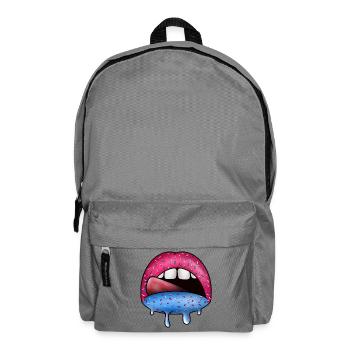 Zuckerlippen Neon Tropfkunst - Backpack - elephant grey - Front