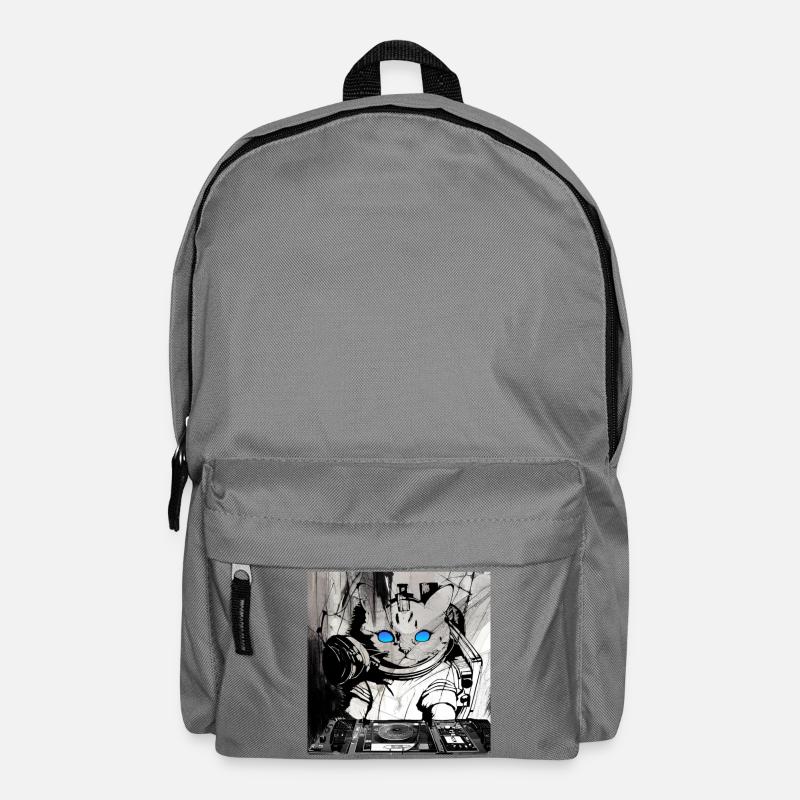 Œuvres d’art de Cats DJ - Sac à dos - gris éléphant