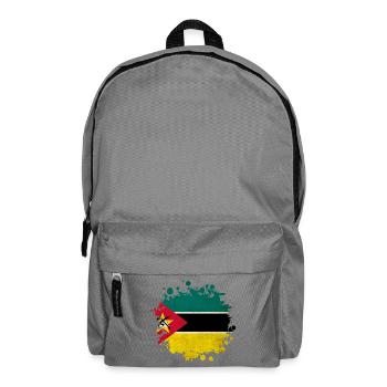 Mozambique blob flag design - Backpack - elephant grey - Front