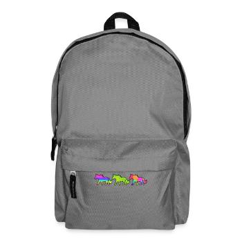 Galopp Pferdenarr Pferde Pferdeliebe Islandpferde - Rucksack - Mittelgrau - Vorne