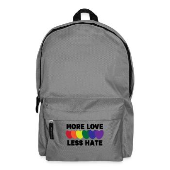 Homo Herz Lgbt Sexualität Statement Beziehung - Rucksack - Mittelgrau - Vorne