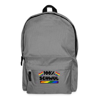 Herz Lgbt Schwul Statement Rechte Homosexueller - Rucksack - Mittelgrau - Vorne