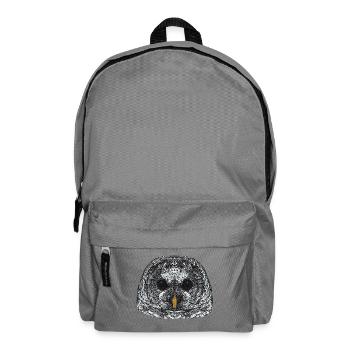 eulengesicht, schneeeulenkopf - Rucksack - Mittelgrau - Vorne