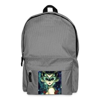 Das weise und wunderbare Eulenmädchen - Rucksack - Mittelgrau - Vorne