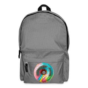 Bunte Donut Vibes - Rucksack - Mittelgrau - Vorne