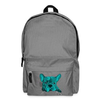 French Bulldog Cute Cartoon Look - Backpack - elephant grey - Front