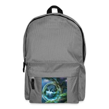 Cute dolphin in a bubble the hearts of the ocean - Backpack - elephant grey - Front